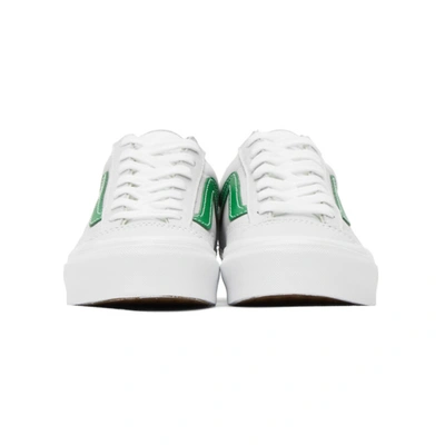 VANS 灰白色 AND 绿色 OG STYLE 36 LX 运动鞋