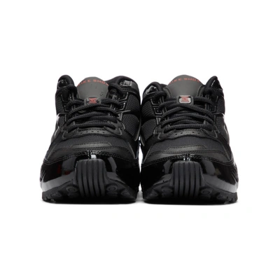 Shop Nike Black Shox Enigma Sneakers In 001 Black