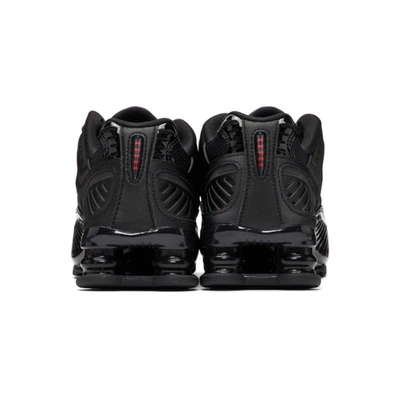 Shop Nike Black Shox Enigma Sneakers In 001 Black