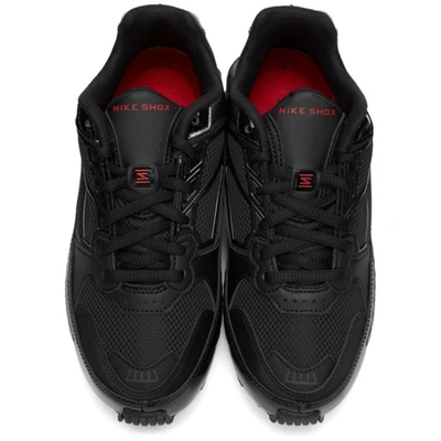 Shop Nike Black Shox Enigma Sneakers In 001 Black