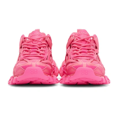 Shop Balenciaga Pink Track.2 Sneakers In 5845 Neonpi