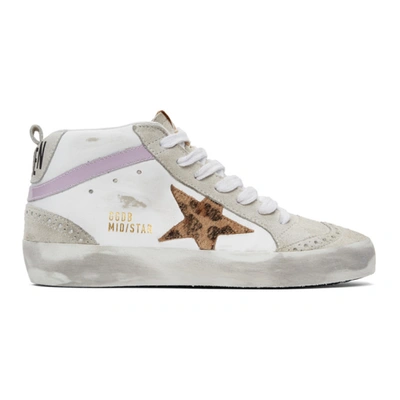 Shop Golden Goose Ssense Exclusive White & Grey Mid Star Sneakers