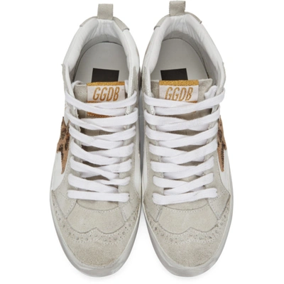 Shop Golden Goose Ssense Exclusive White & Grey Mid Star Sneakers