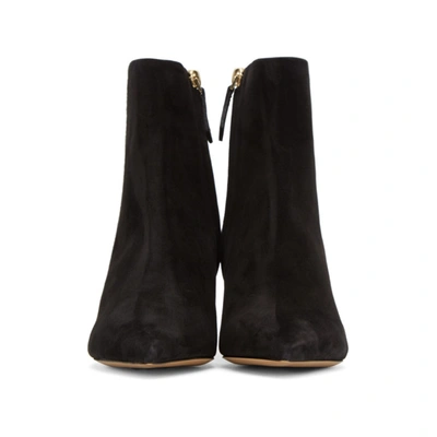 Shop Nicholas Kirkwood Black Suede Prism Ankle Boots In N99 Black