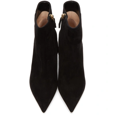 Shop Nicholas Kirkwood Black Suede Prism Ankle Boots In N99 Black