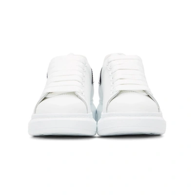ALEXANDER MCQUEEN SSENSE 独家发售白色 HOLOGRAPHIC 阔型运动鞋