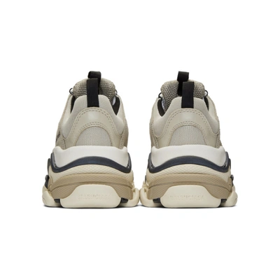 BALENCIAGA 驼色 TRIPLE S 运动鞋