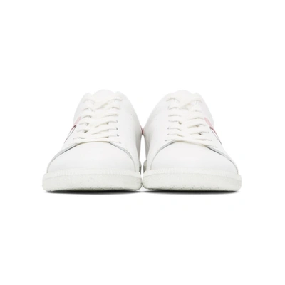 Shop Isabel Marant White & Red Billyo Sneakers In 70rd Red