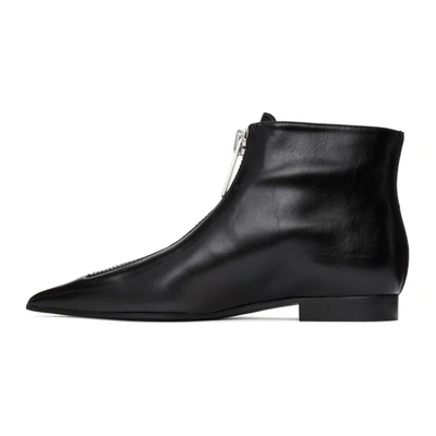 Shop Stella Mccartney Black Zipit Ankle Boots In 1000 Black