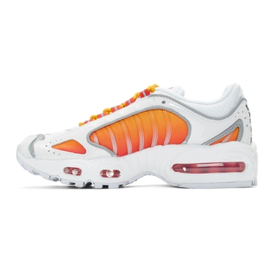 NIKE 白色 AND 橙色 AIR MAX TAILWIND IV NRG 运动鞋