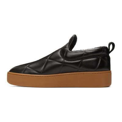 Shop Bottega Veneta Brown 'the Quilt' Sneakers In 2179 Fndtrb