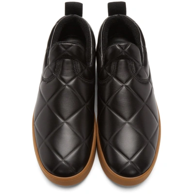 Shop Bottega Veneta Brown 'the Quilt' Sneakers In 2179 Fndtrb