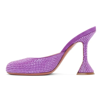 AMINA MUADDI 紫色 EMILI SLIPPER 高跟鞋