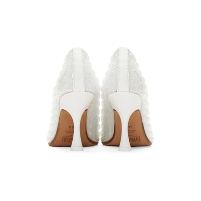 Shop Mm6 Maison Margiela White Bubble Wrap Heels In H7417 Trans