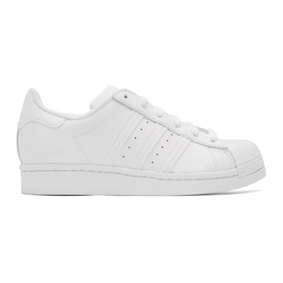 Shop Adidas Originals White Superstar Sneakers In Wh/wh