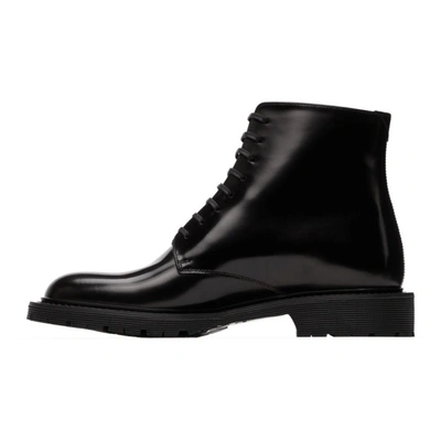 Shop Saint Laurent Black Army Lace-up Boots In 1000 Black