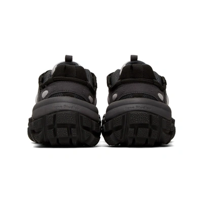 Shop Acne Studios Black Bolzter Sneakers In Faded Black