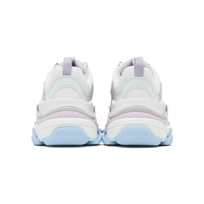Shop Balenciaga Blue Triple S Sneakers In 9045 Pastel