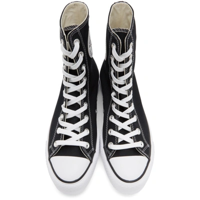Shop Converse Black Platform Chuck Taylor All Star High Sneakers In Black/white