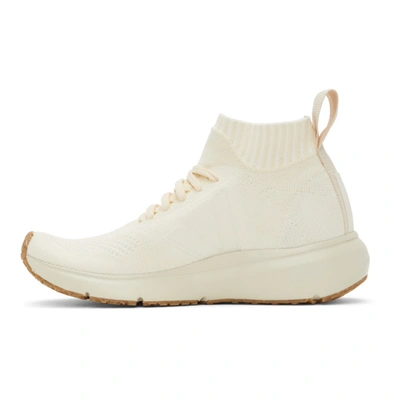 Shop Rick Owens White Veja Edition Sock Runner Sneakers In 11 White