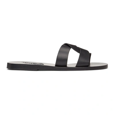 Shop Ancient Greek Sandals Black Desmos Sandals