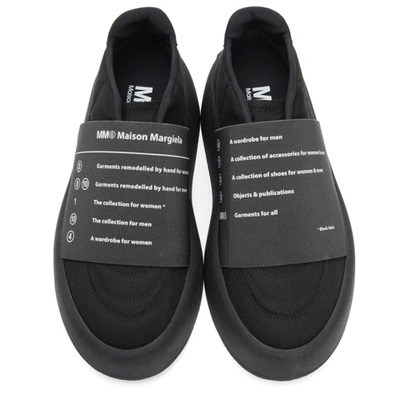 Shop Mm6 Maison Margiela Black Platform Sneakers In H1532 Black