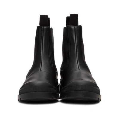 Shop Loewe Black Calfskin Chelsea Boots In 1100 Black