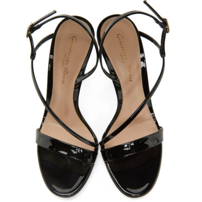 Shop Gianvito Rossi Black Manhattan 105 Heeled Sandals