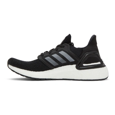 Shop Adidas Originals Black & White Prime Blue Ultraboost 20 Sneakers In Blk/wh