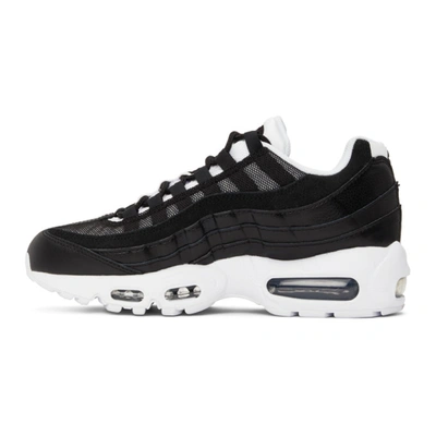 Shop Nike Black & White Air Max 95 Sneakers In 001 Blk/wh