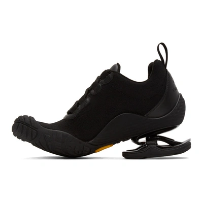 Shop Balenciaga Black Finger Toe Low-top Sneakers In 1000 Black