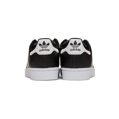Shop Adidas Originals Black & White Superstar Sneakers In Blk/wh