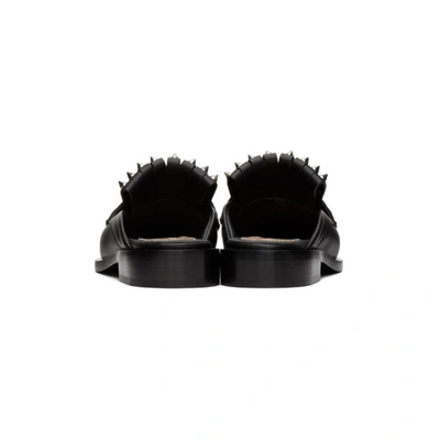 Shop Alexander Mcqueen Black Punk Fringe Slip-on Loafers In 1081 Black