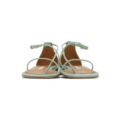 Shop Emme Parsons Green String Ankle Strap Sandals In 330 Celedon