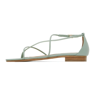 Shop Emme Parsons Green String Ankle Strap Sandals In 330 Celedon