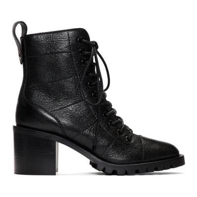 Shop Jimmy Choo Black Leather Cruz 65 Boots