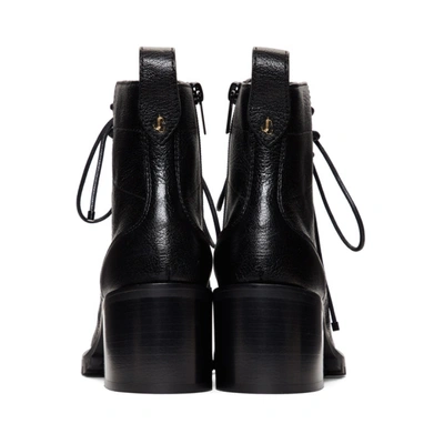 Shop Jimmy Choo Black Leather Cruz 65 Boots