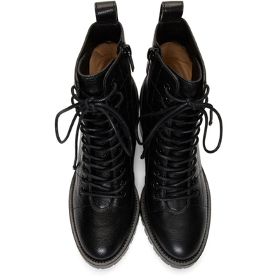 Shop Jimmy Choo Black Leather Cruz 65 Boots