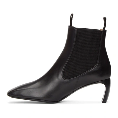 Shop Lanvin Black Banana Heel Boots In 10 Black