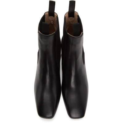 Shop Lanvin Black Banana Heel Boots In 10 Black