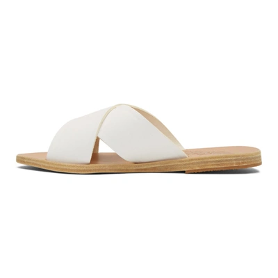 Shop Ancient Greek Sandals White Thais Sandals