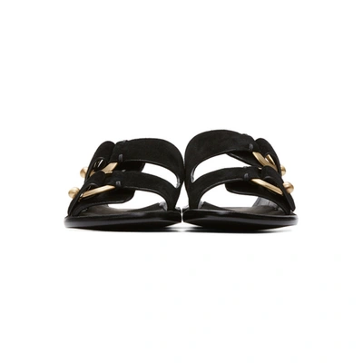Shop Rag & Bone Rag And Bone Black Avost Slip-on Sandals In 1 Black