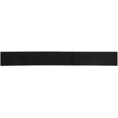 Shop Alyx Black Classic Rollercoaster Belt In Black/silver 1453988