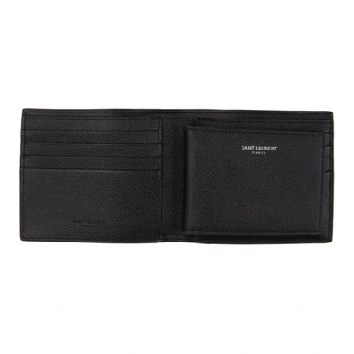 Shop Saint Laurent Black Removable Panel Wallet In 1000 Nero