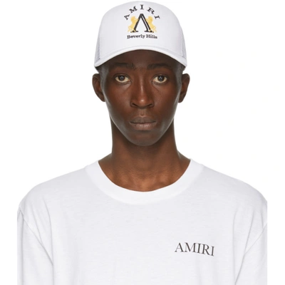 Shop Amiri White Beverly Hills Cap