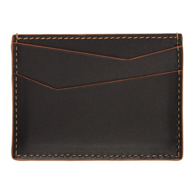 Shop Loewe Black Puzzle Card Holder In 1100 Black