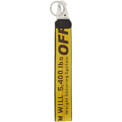 Shop Off-white Yellow Classic Industrial Keychain In Yellow Bla