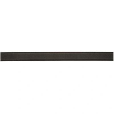 Shop Saint Laurent Black Lacquer Square Monogramme Belt In 1000 Nero