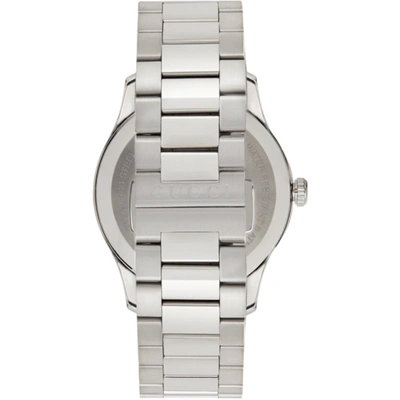 Shop Gucci Silver Bee G-timeless Watch