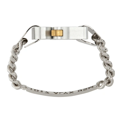 Shop Alyx Silver Buckle Bracelet In Silver 14539913
